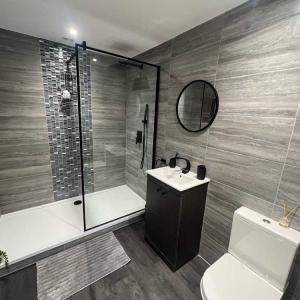Showing shower area of annexe shower room