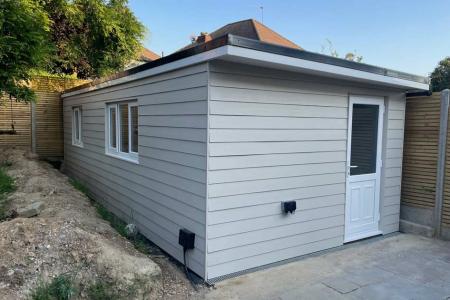 SIP garden annexe, awaiting external landscaping