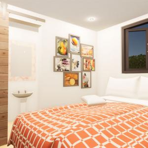 Bedroom - plastered walls