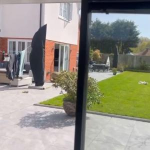 View out of French doors